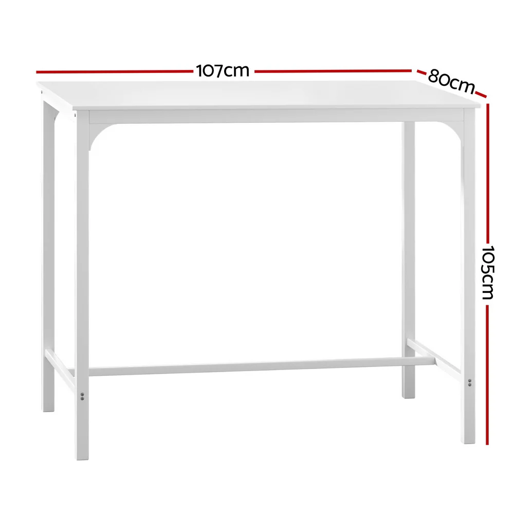 105cm High Bar Table White - Image 3