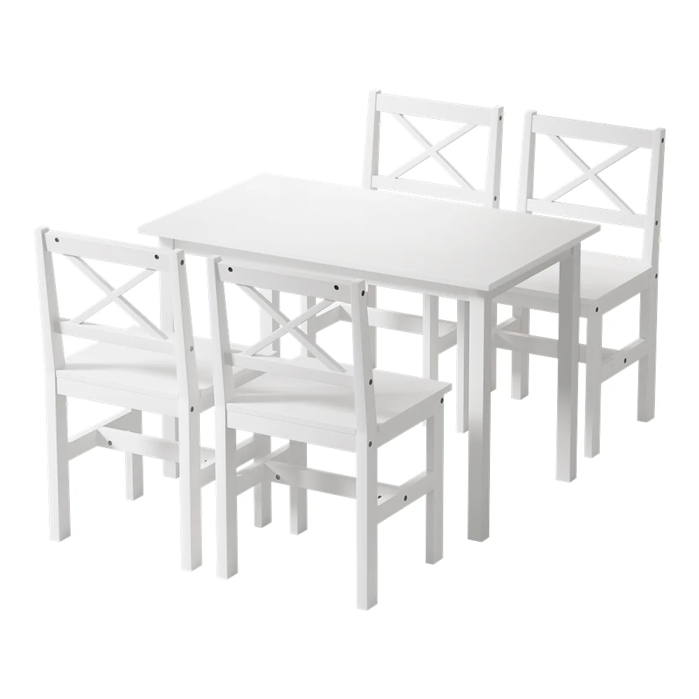 5 Piece Kaye Dining Set White - Image 7