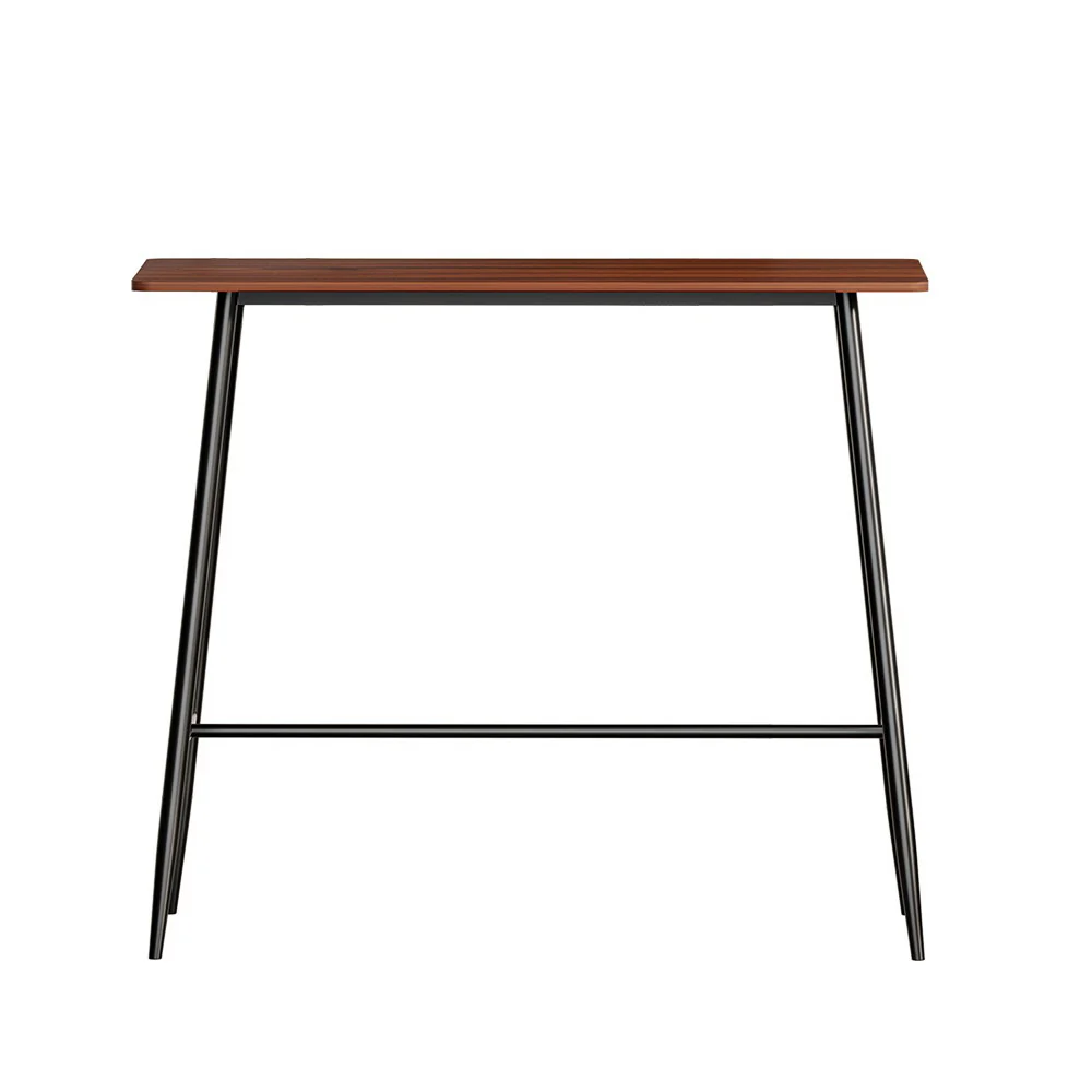 Bar Table Industrial Dining Desk High Wood Kitchen Shelf Wooden Cafe Pub - Image 3