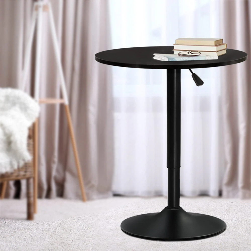 Bar Table Kitchen Tables Swivel Round Metal Black - Image 7