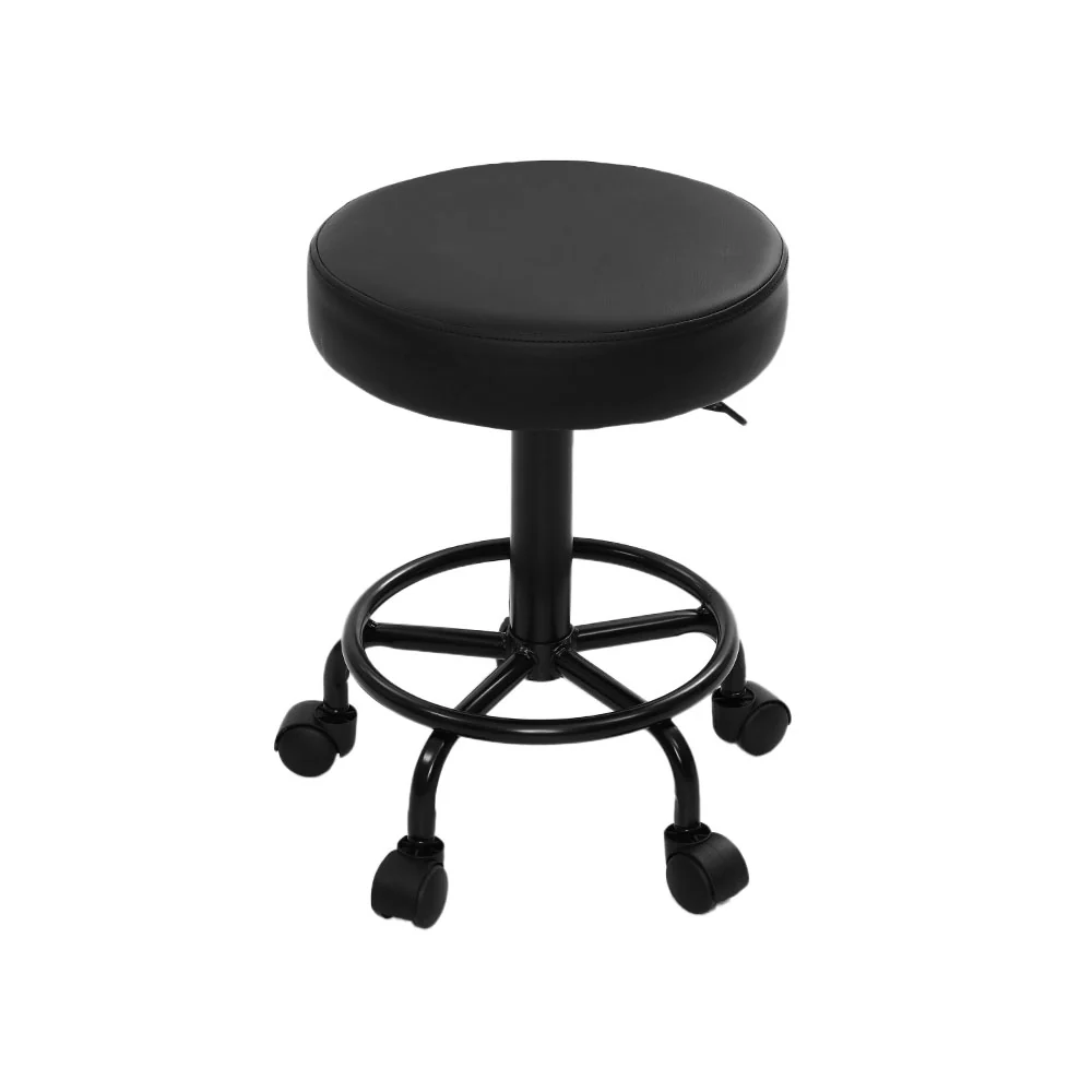 Round Salon Stool Stools Black Swivel Barber Hair Hydraulic Chairs Lift - Image 4