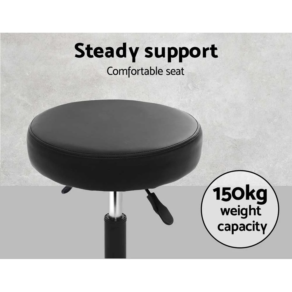 Round Salon Stool Stools Black Swivel Barber Hair Hydraulic Chairs Lift - Image 6