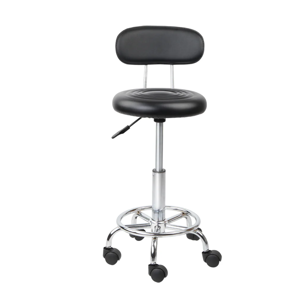 Salon Stool Swivel Chair Backrest Barber Hairdressing Hydraulic Height - Image 3