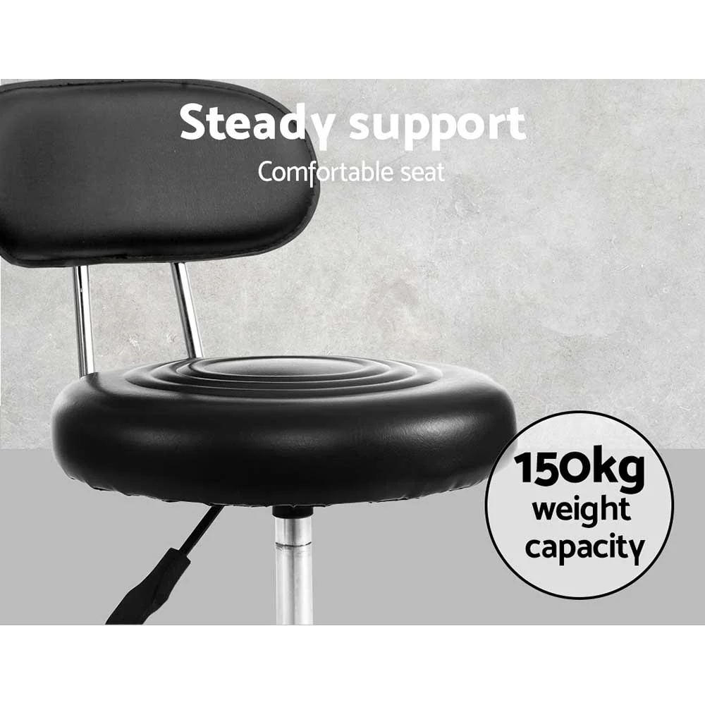 Salon Stool Swivel Chair Backrest Barber Hairdressing Hydraulic Height - Image 6