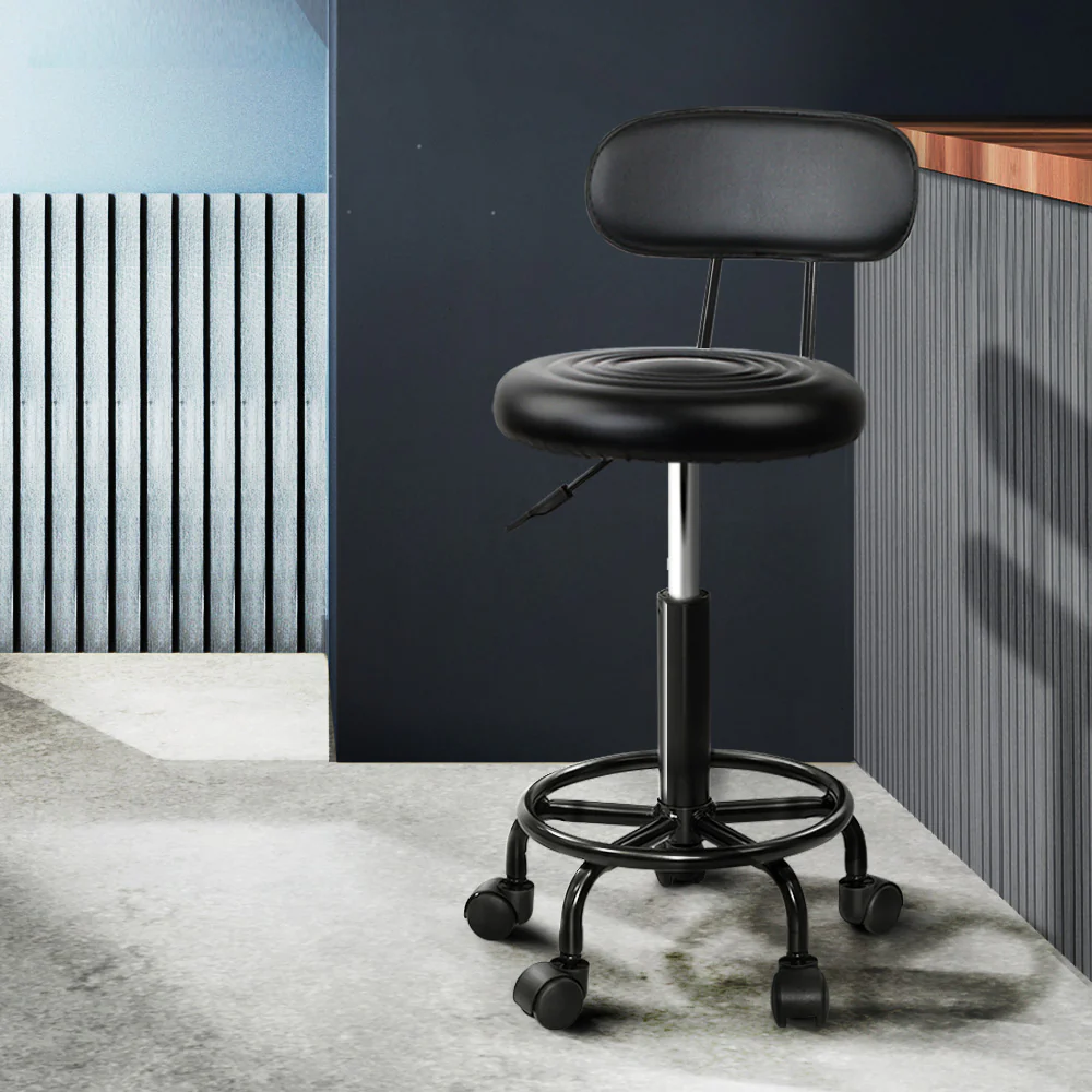 Salon Stool Swivel Chairs with Back Barber Beauty Hydralic Lift - Image 8