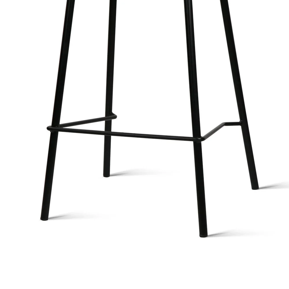 Set of 2 Metal Bar Stools - Black - Image 6