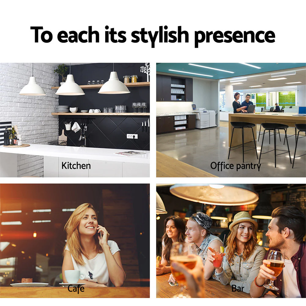 Set of 4 Metal Bar Stools - Black - Image 6