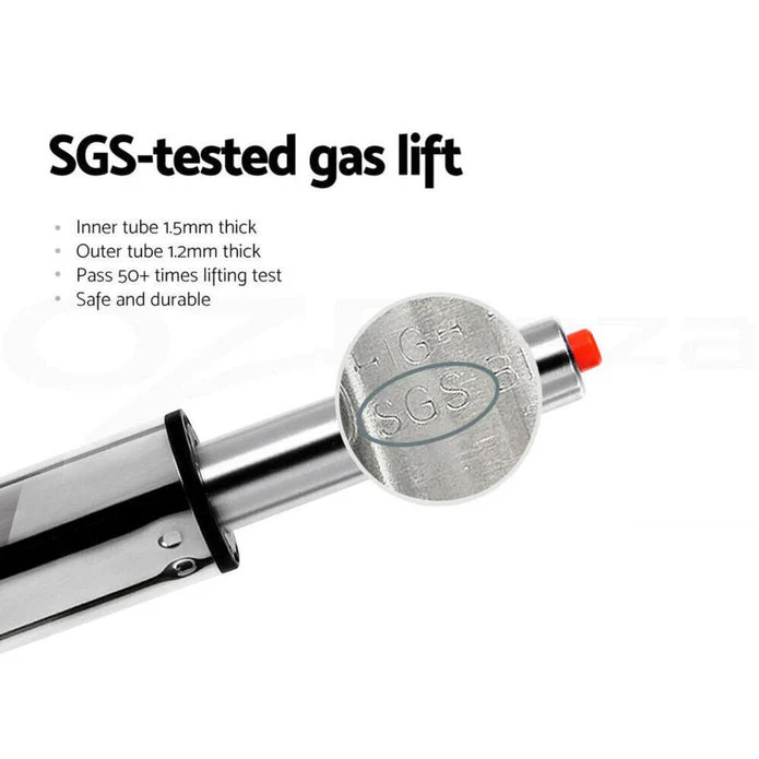 Bar Stools Kitchen Bar Stool Leather Barstools Swivel Gas Lift Counter Chairs x2 BS8404 Red - Image 4