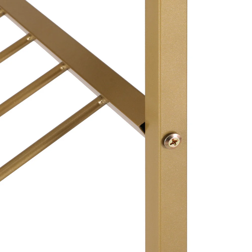 Bar Table Dining Storage Shelf Wine Rack Home Kitchen Office Desk Gold - Image 4