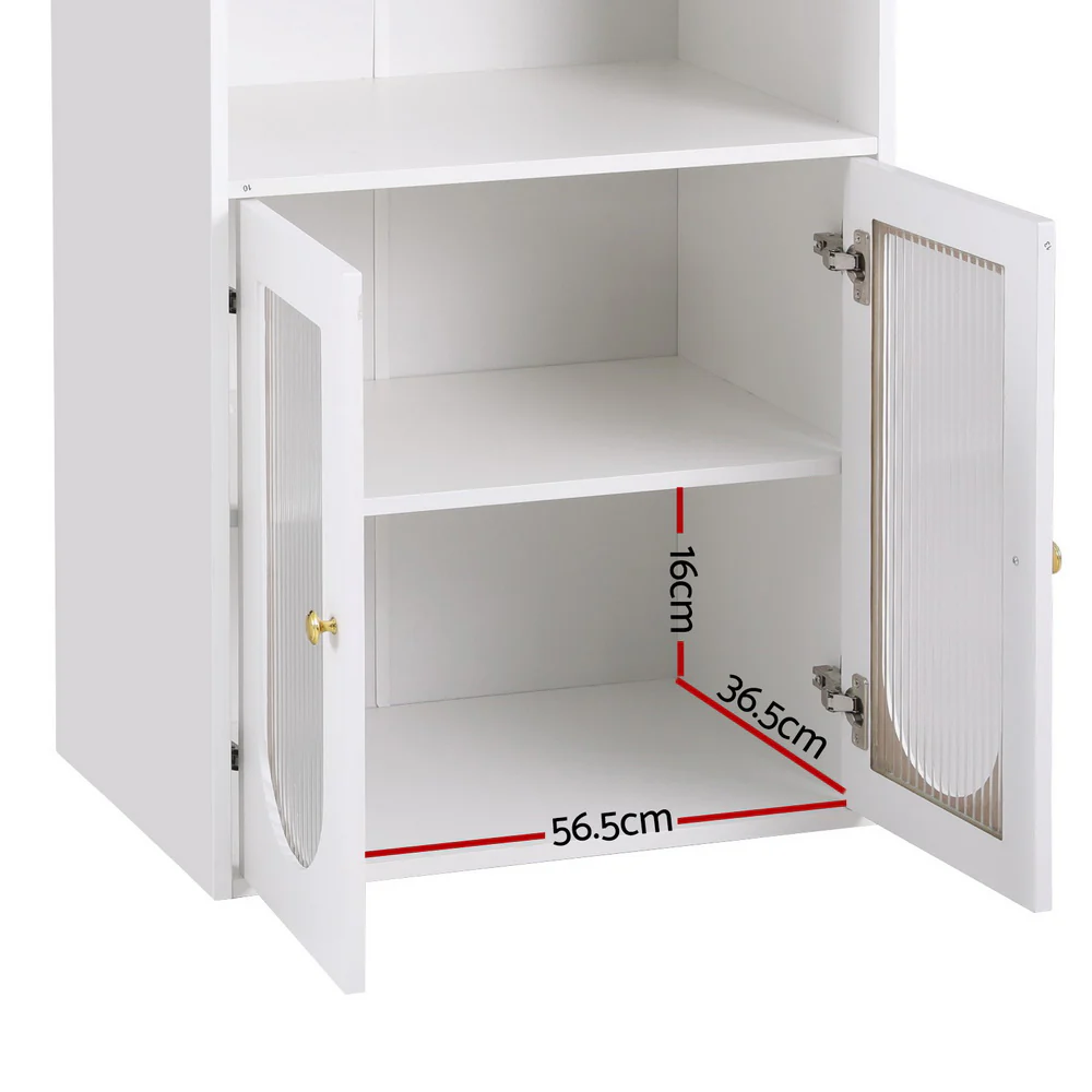 Bar Table Storage Cabinet Dining Wine Rack Home Office Desk Extendable - Image 5