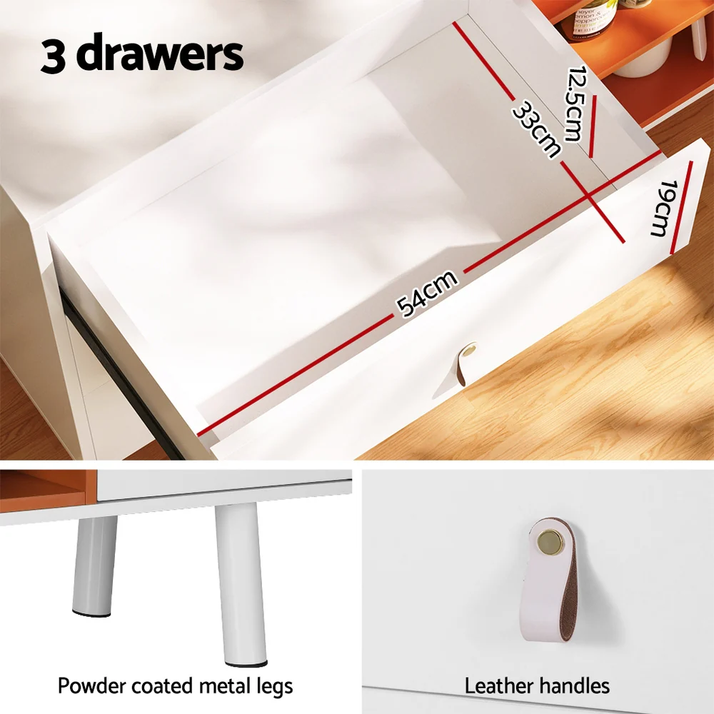 Buffet Sideboard Cupboard Cabinet Storage Table - Image 8