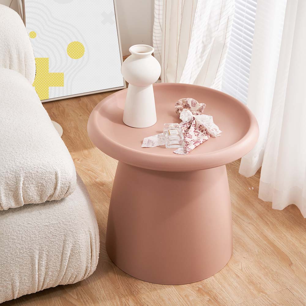 Coffee Table Round 52CM Plastic Pink - Image 5