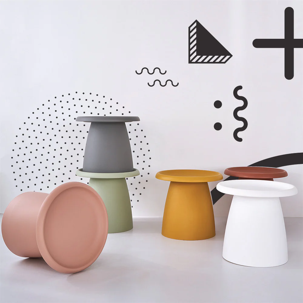 Coffee Table Round 52CM Plastic Pink - Image 9