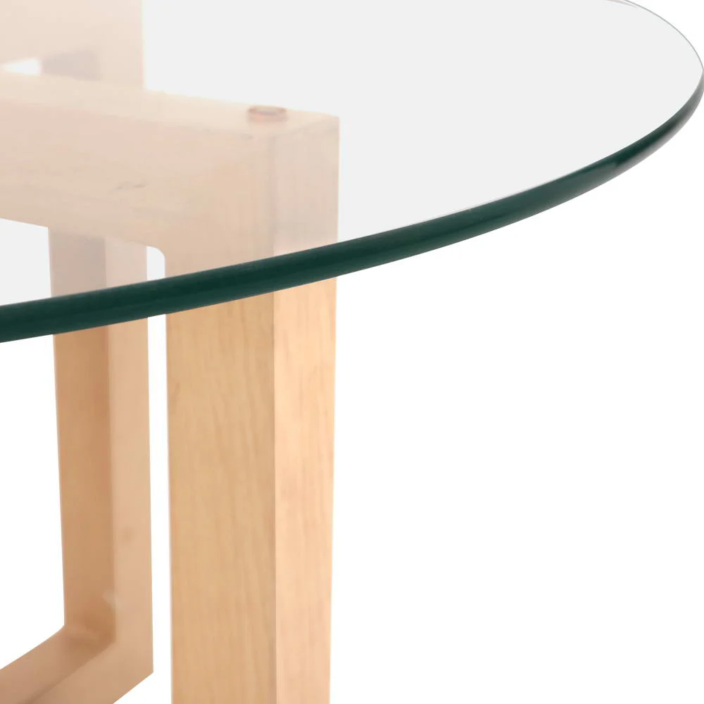 Coffee Table Round 80CM Tempered Glass - Image 5