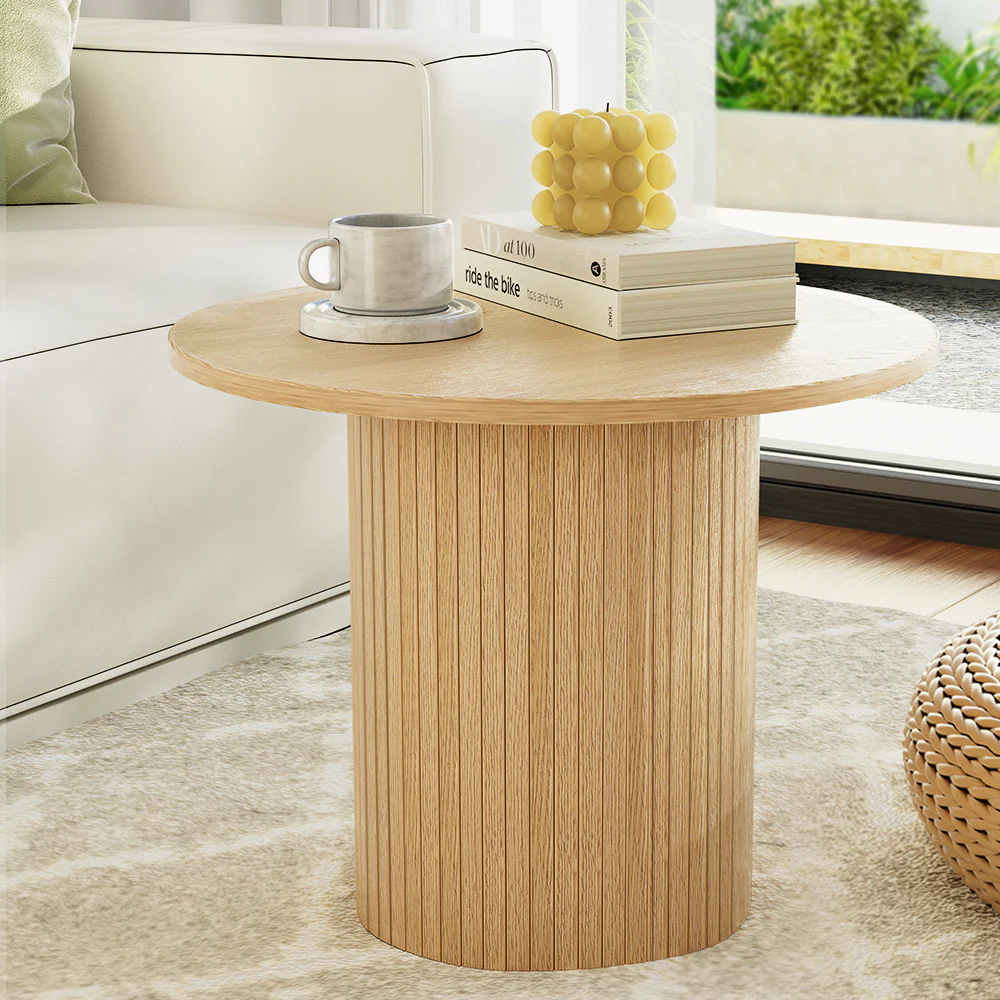 Coffee Table Round Fluted Base PIIA - Image 5