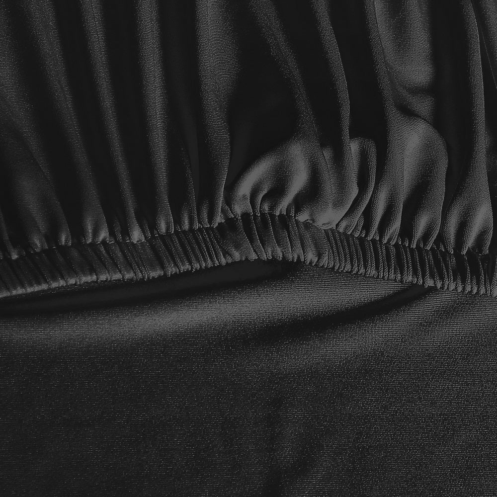 Dining Chair Covers 4x Slipcovers Spandex Stretch Banquet Wedding Black - Image 4