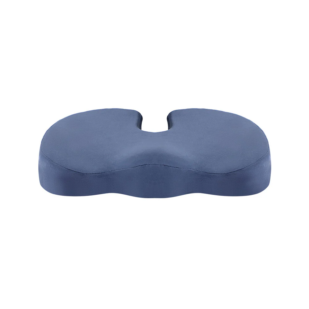 Seat Cushion Memory Foam Pillow Back Pain Relief Chair Pad Blue - Image 3