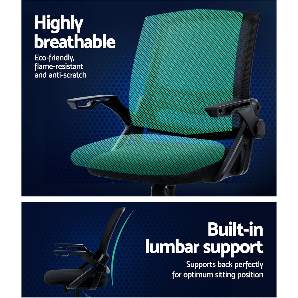 Office Chair Drafting Stool Mesh Chairs Black - Image 5