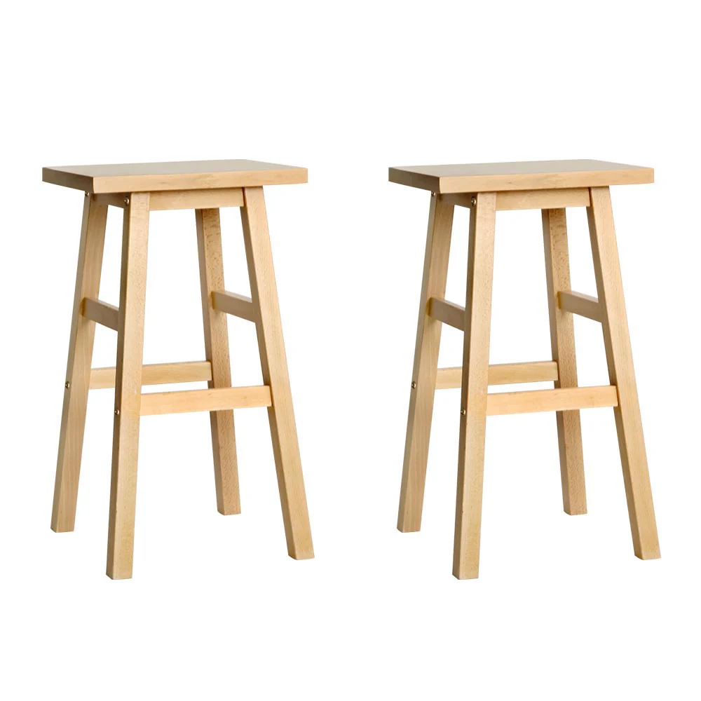 Set of 2 Arden Saddle Seat Bar Stools - Natural - Image 8
