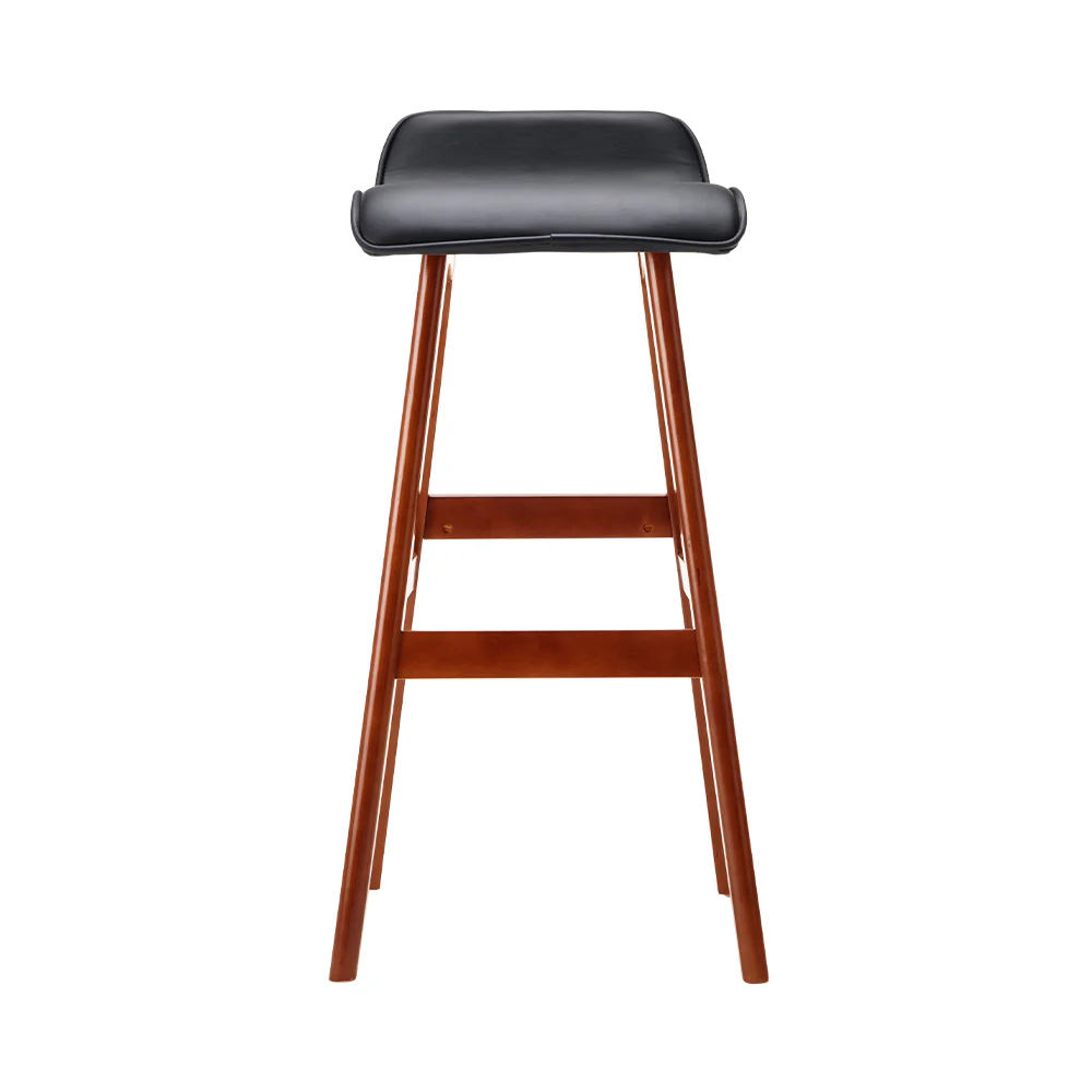 Set of 2 Aurelia Bentwood Bar Stools - Black - Image 3