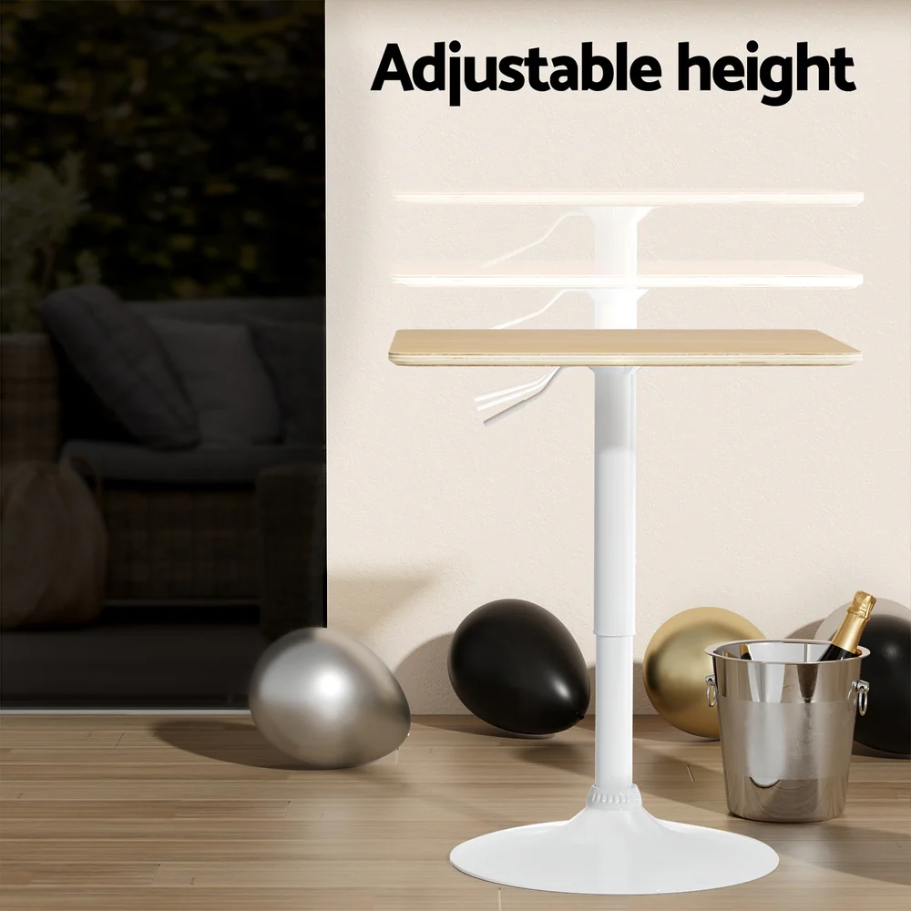 Square Bar Table with Swivel Base and Gas Lift - 60CM - Image 4