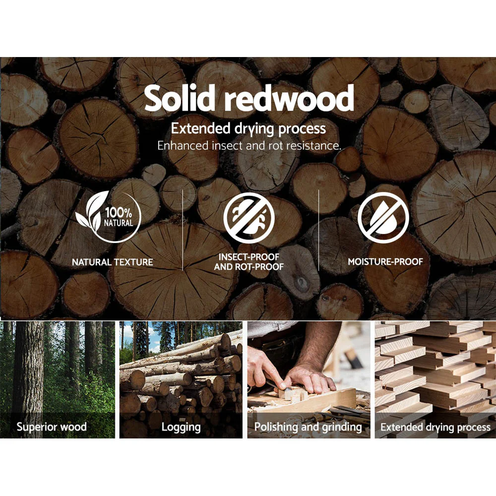 Wooden Office Chair Leather Seat Black - Image 5